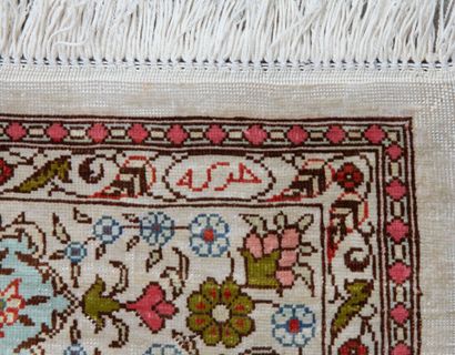 Original, very fine silk Hereke
Signed: Hereke...