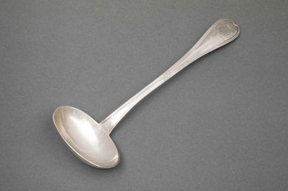 Charles-Salomon MAHLER 
Oval silver sauce...