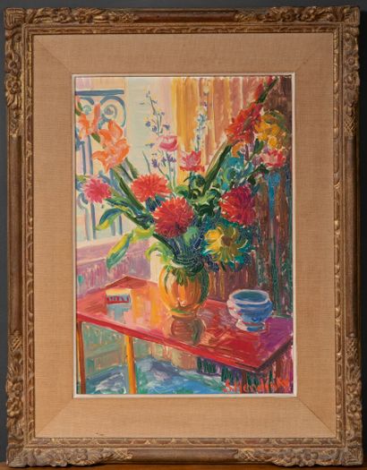 Serge MENDJISKY (1929-2017)
Flowers
Oil on...