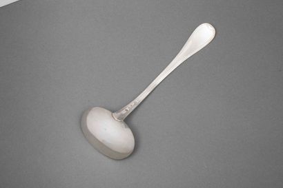 Charles-Salomon MAHLER 
Oval silver sauce...