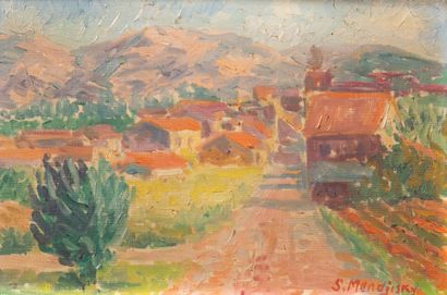Serge MENDJISKY (1929-2017)
Rochebrune
Oil...