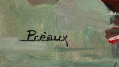 Raymond PRÉAUX 1916-1997)
Boats
Oil on canvas,...