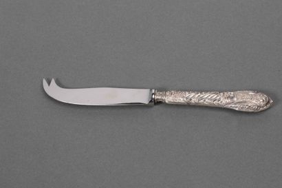 Cheese knife on silver-plated handle 1er...