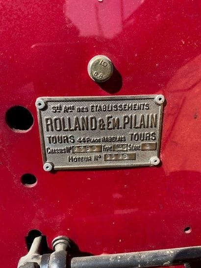 ROLLAND PILAIN D26 1500 TORPEDO Année : 1926,N°de...