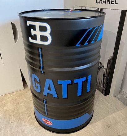 BARIL 200L BUGATTI, Couleur Carbonne