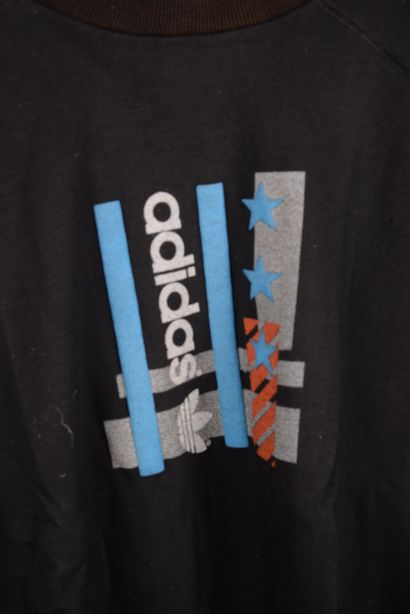 ADIDAS, pull noir à col rond, T FR 174