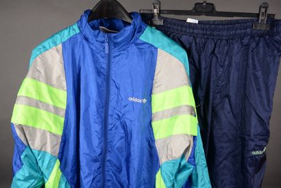ADIDAS, veste couleur bleu/jaune fluo T FR...