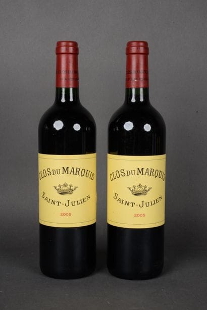 2 Bottles CLOS DU MARQUIS, Saint-Julien,...