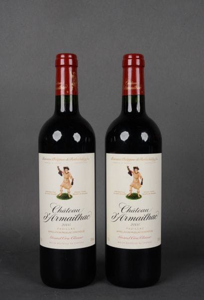 2 Bottles Château d'ARMAILLAC, Pauillac Grand...