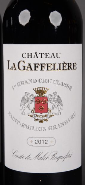 2 Bottles Château LA GAFFELIERE, Saint-Emilion,...