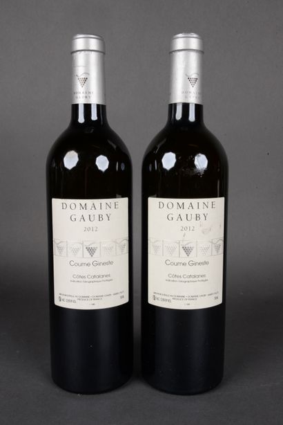2 Bottles Domaine Gauby, Coume Gineste, Côte...