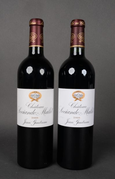 2 Bottles Château SOCIANDO-MALLET, Haut-Médoc,...