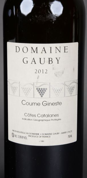 2 Bottles Domaine Gauby, Coume Gineste, Côte...