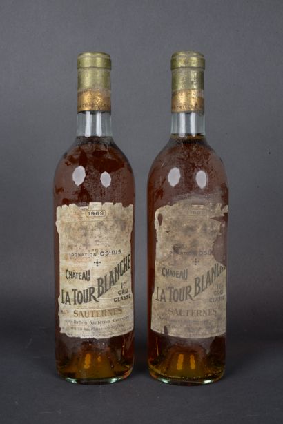 2 Bottles Château La Tour Blanche, 1er Cru...