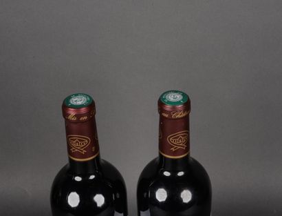 2 Bottles Château SOCIANDO-MALLET, Haut-Médoc,...