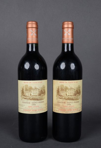 2 Bottles Château SAINT-PIERRE, Saint-Julien,...