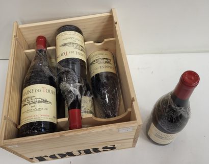 6 bottles domaine DES TOURS, vin du pays...