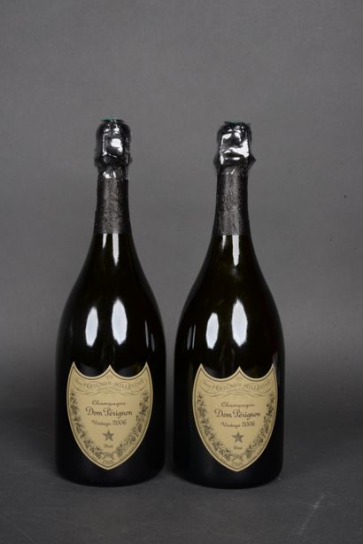 2 Bottles Champagne Dom Perignon Vintage...