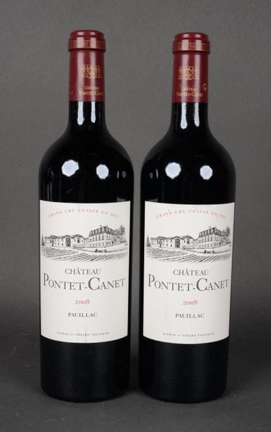 2 Bottles Château PONTET CANET, Pauillac,...