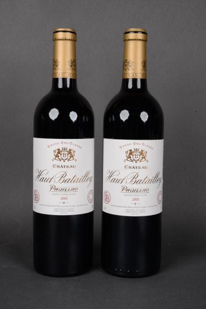 2 Bottles Château HAUT-BATAILLEY, Pauillac,...