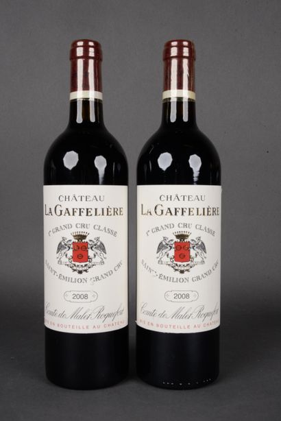 2 Bottles Château LA GAFFELIERE, Saint-Emilion,...