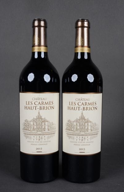 2 Bottles Château LES CARMES, Haut-Brion,...