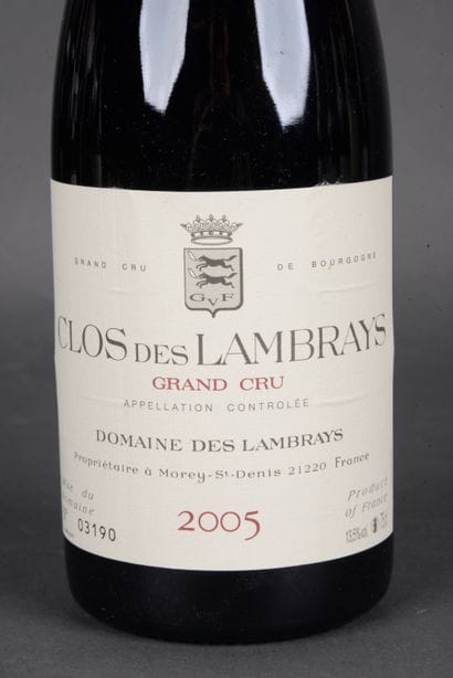 1 Bottle Clos des Lambrays, Grand Cru, 2005...