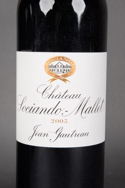 2 Bottles Château SOCIANDO-MALLET, Haut-Médoc,...