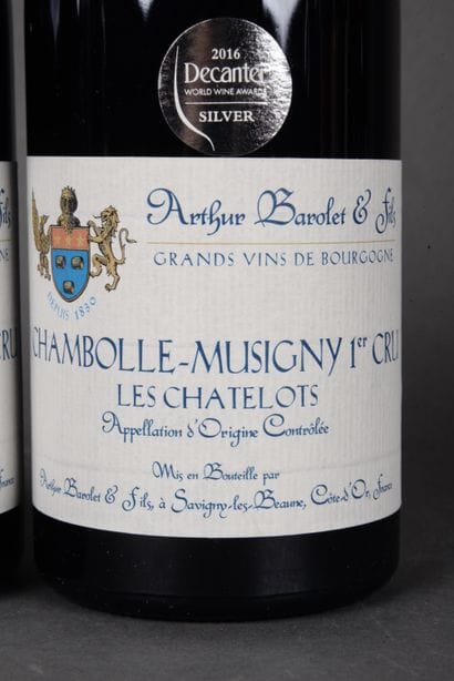 2 Bottles CHAMBOLLE MUSIGNY, 1er Cru 