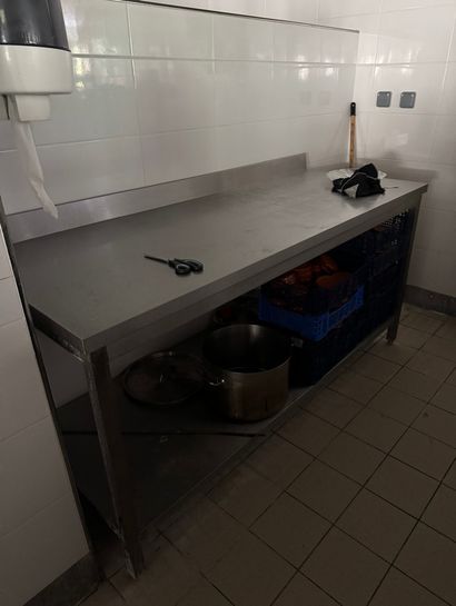 Table inox 180 X 70CM