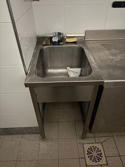 Petit évier inox