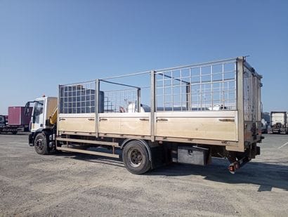 CAMION PLATEAU GRUE CAGE IVECO 4x2 EUROCARGO...