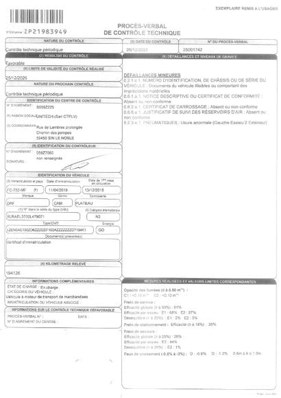 CAMION PLATEAU GRUE CAGE DAF 4X2 LF 260 FA...