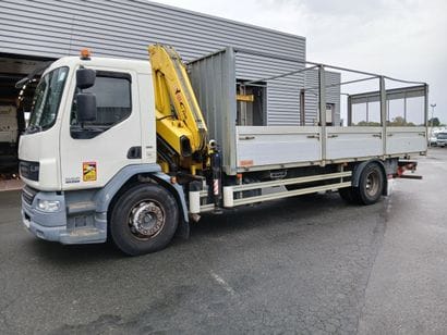 CAMION PLATEAU GRUE CAGE DAF 4X2 FA LF55...