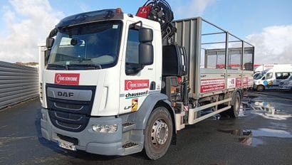 CAMION PLATEAU GRUE CAGE DAF 4X2 LF 260 FA...