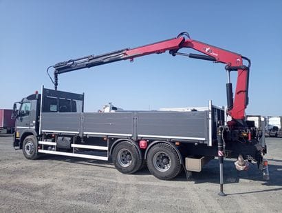 CAMION PLATEAU GRUE VOLVO 6X4 FMX 430 équipé...
