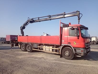 CAMION PLATEAU GRUE MERCEDES 6x4 ACTROS 2641...