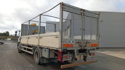 CAMION PLATEAU GRUE CAGE DAF 4X2 FA LF55...