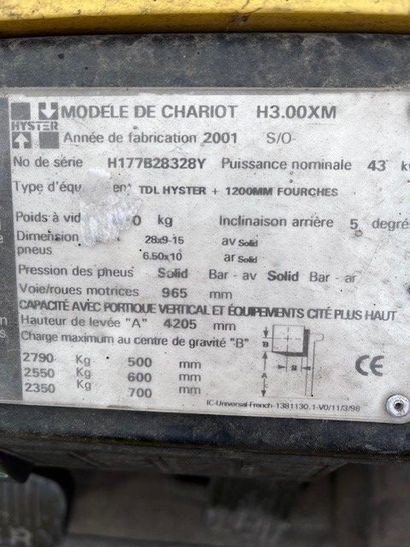 Chariot élévateur Thermique HYSTER H3,00X...