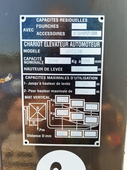 Chariot élévateur Thermique STAM CPCD30NRW9...