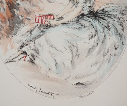 Louis ICART (1888 - 1950)
Jeune femme et...