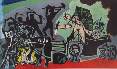 Pablo PICASSO (1881-1973) (d'après)
La Guerre,...