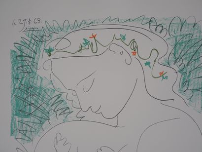 Pablo PICASSO (1881-1973) (d'après)
Maternité,...
