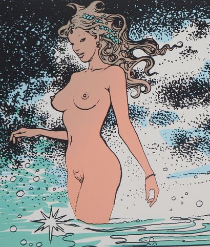 Milo MANARA (1945-)
Sirène dans les flots

Sérigraphie...