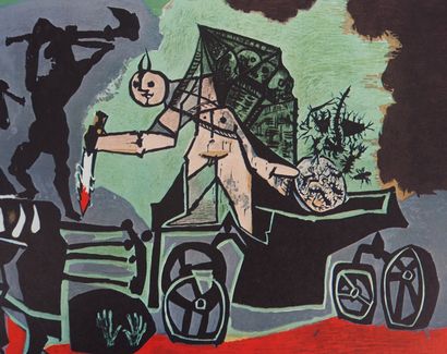 Pablo PICASSO (1881-1973) (d'après)
La Guerre,...