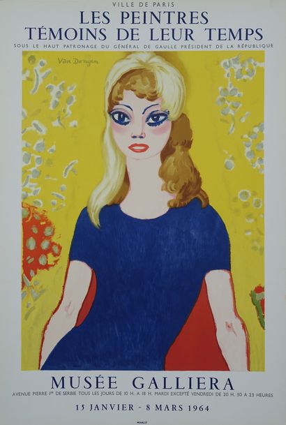 Kees VAN DONGEN (1877-1968)
Brigitte Bardot,...