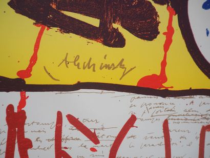 Pierre Alechinsky (1927-)
Hélice, 1982

Lithographie...
