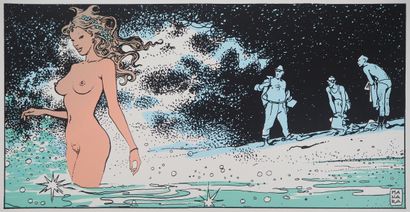 Milo MANARA (1945-)
Sirène dans les flots

Sérigraphie...