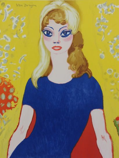Kees VAN DONGEN (1877-1968)
Brigitte Bardot,...