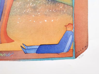 Jean-Michel FOLON (1934 - 2005)
Voyage en...